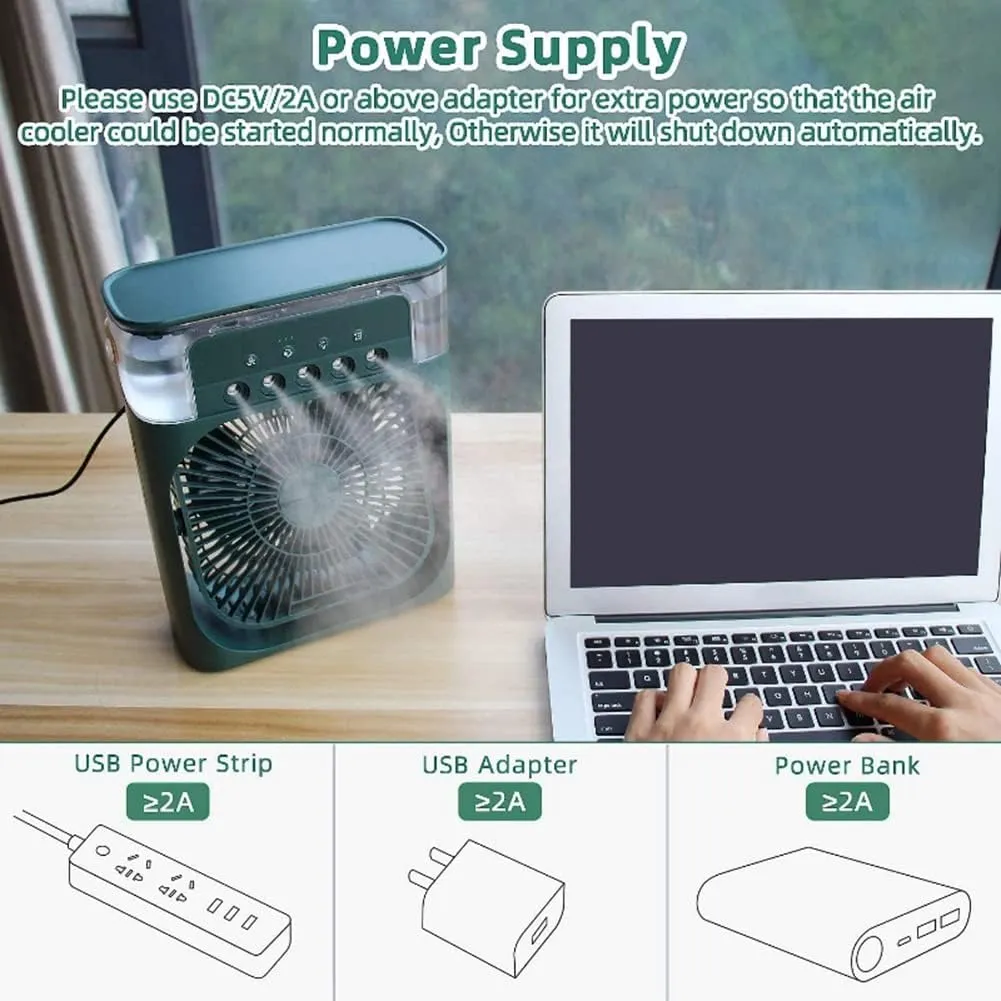 10W Portable Usb Conditioner With Humidifier And Cooling Fan R01-Af591