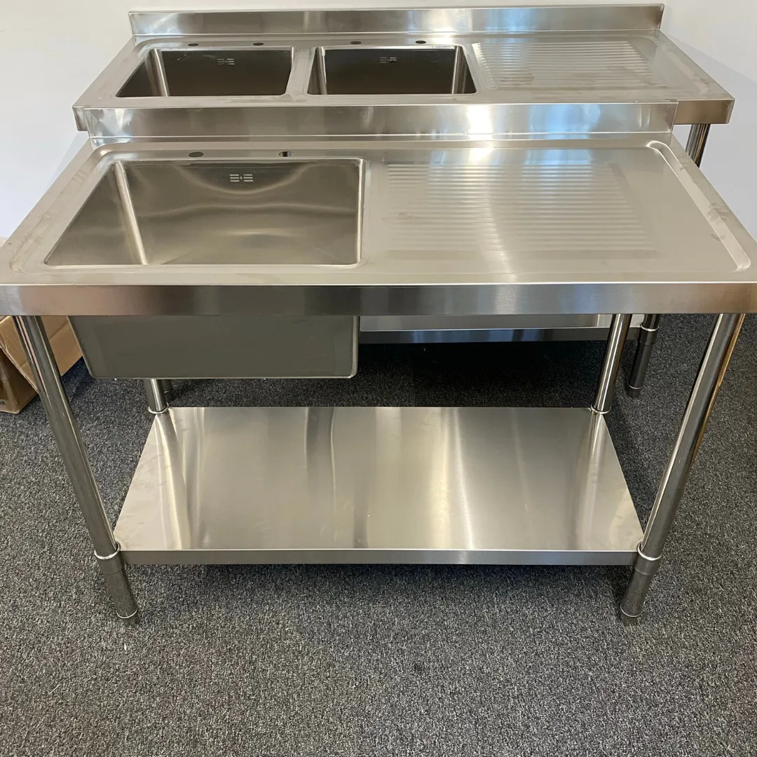 1200mm Single Bowl Commercial Sink with Drainer (Right)