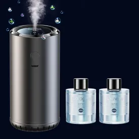 1pc Cologne Smart Car Air Freshener with Cologne Essential Oils Set and 1pc 3.5OZ Sauvage Car Air Fresheners Refill, Ultrasonic Mist, 5 Adjustable Spray for 30 Seconds, Auto On/Off, Powerful Battery