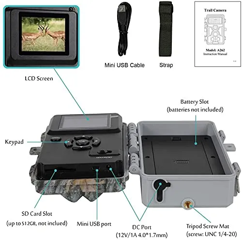 2-Pack No Glow Trail Game Deer Cameras Night Vision 24MP 1296P H.264 Video Motion Activated 0.1S Trigger Time Waterproof for Outdoor Wildlife Hunting and Home Security Surveillance Photo Video Model