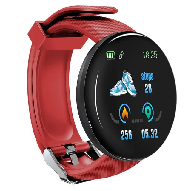 2019 Bluetooth Unisex's Smart Watch With Blood Pressure For Android & iOS