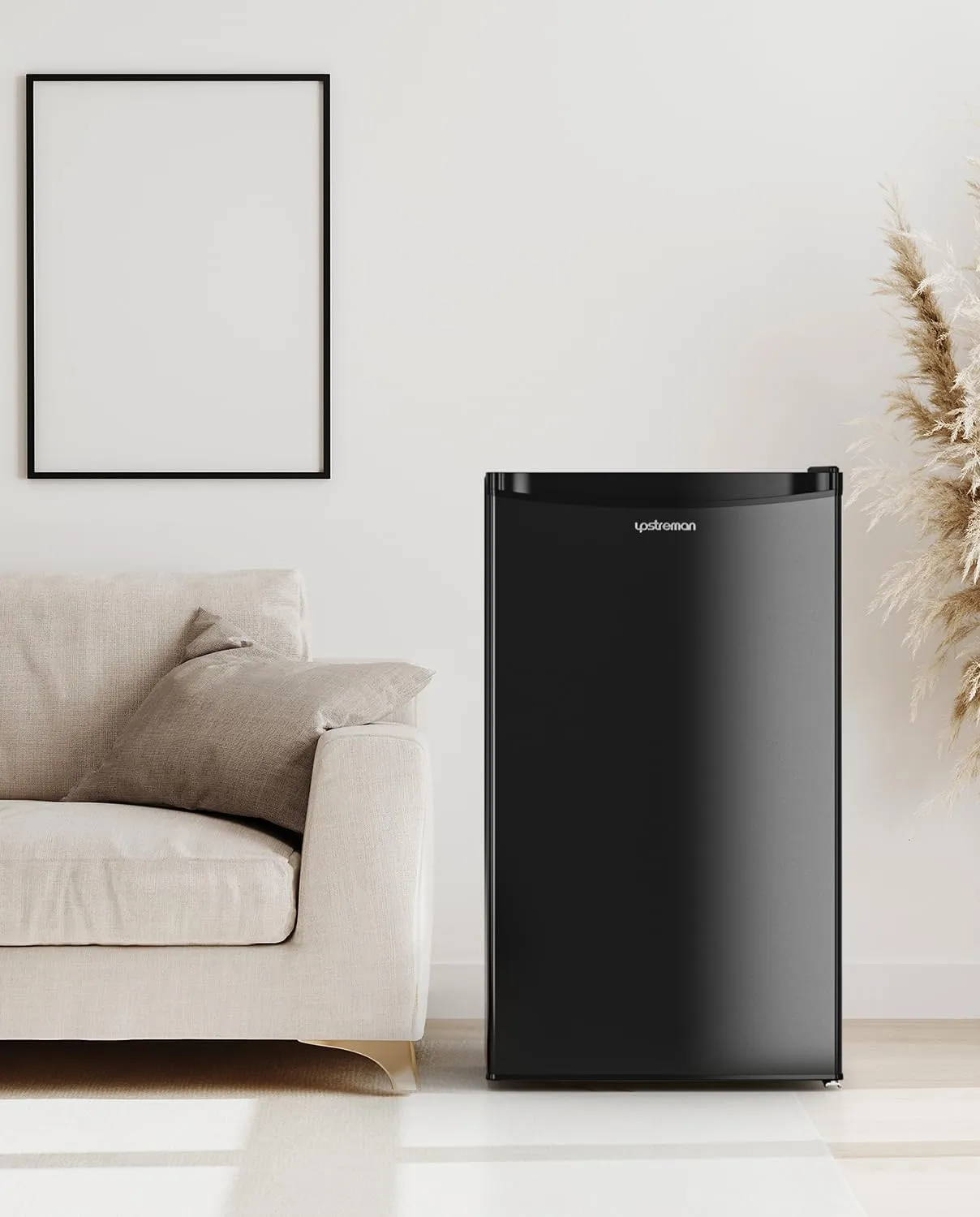 3.2 Cu. Ft. Mini Fridge with Freezer, Adjustable Thermostat, Ideal for Bedroom, Office, Dorm