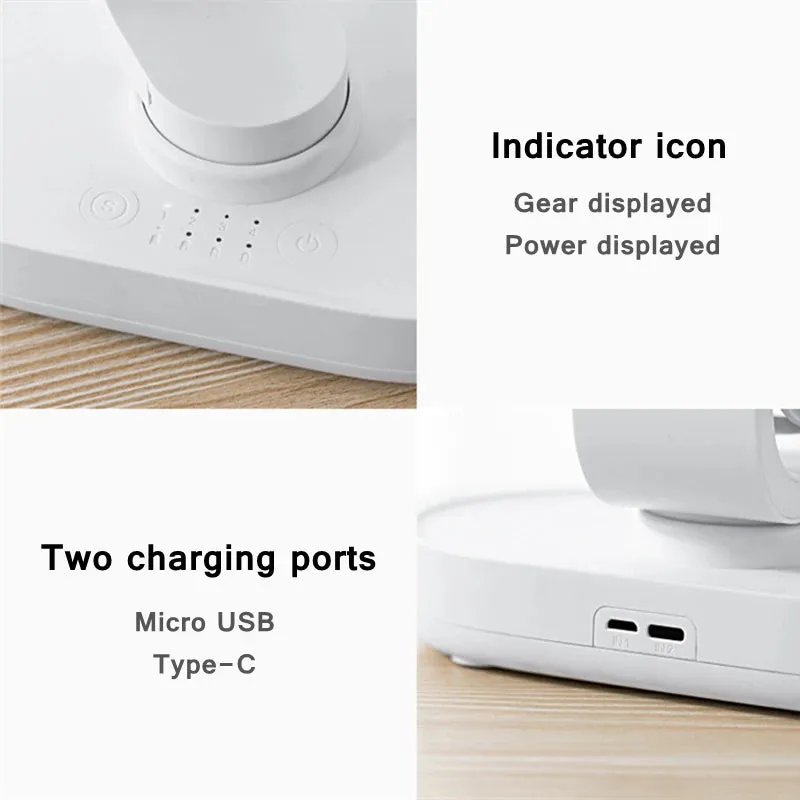 4000mAh Rechargeable Air Cooling Ventilator Electric USB Auto Rotation