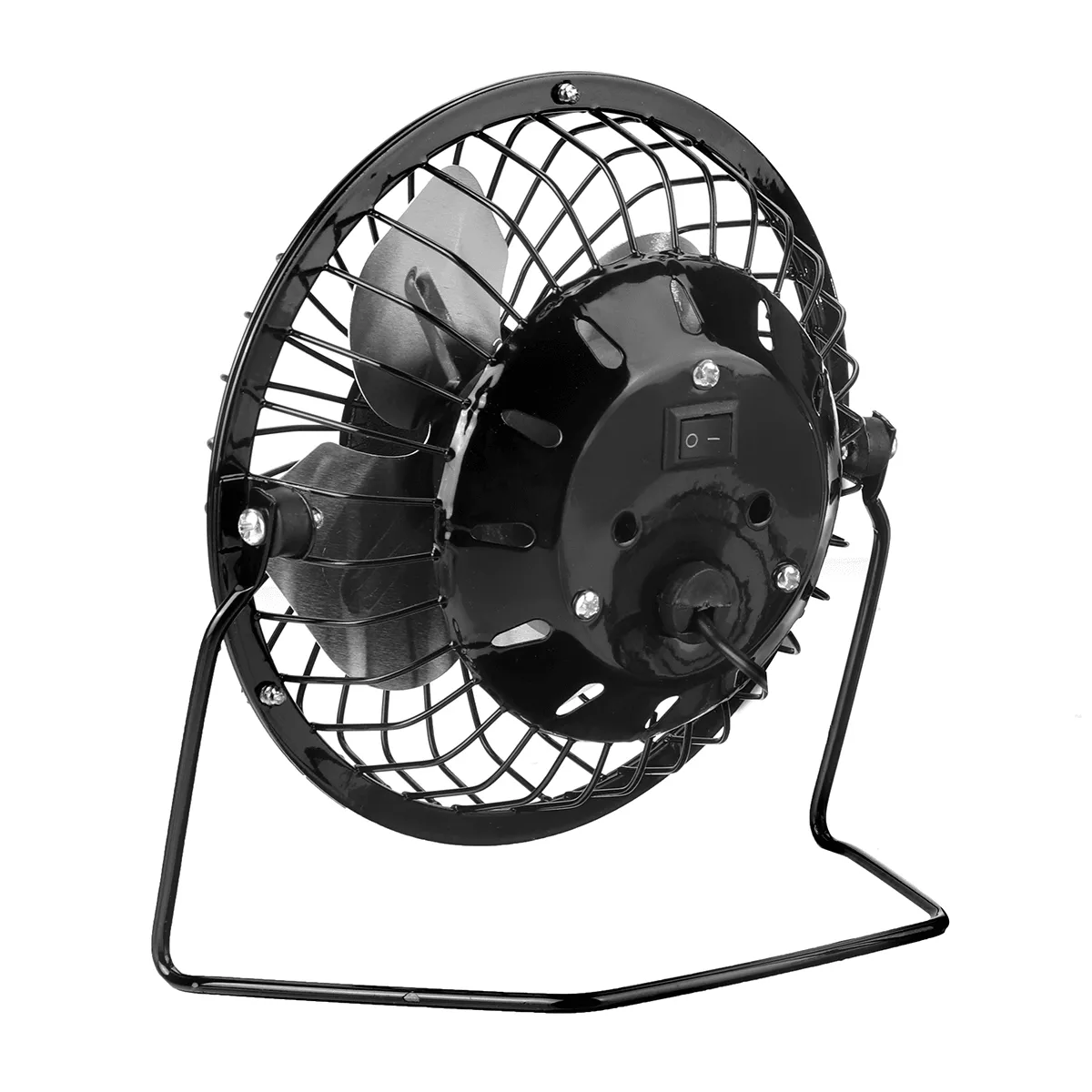 4Inch 5W USB Fan Cooling Conditioning Fan Mini Portable with Solar Panel Outdoor Camping Travel