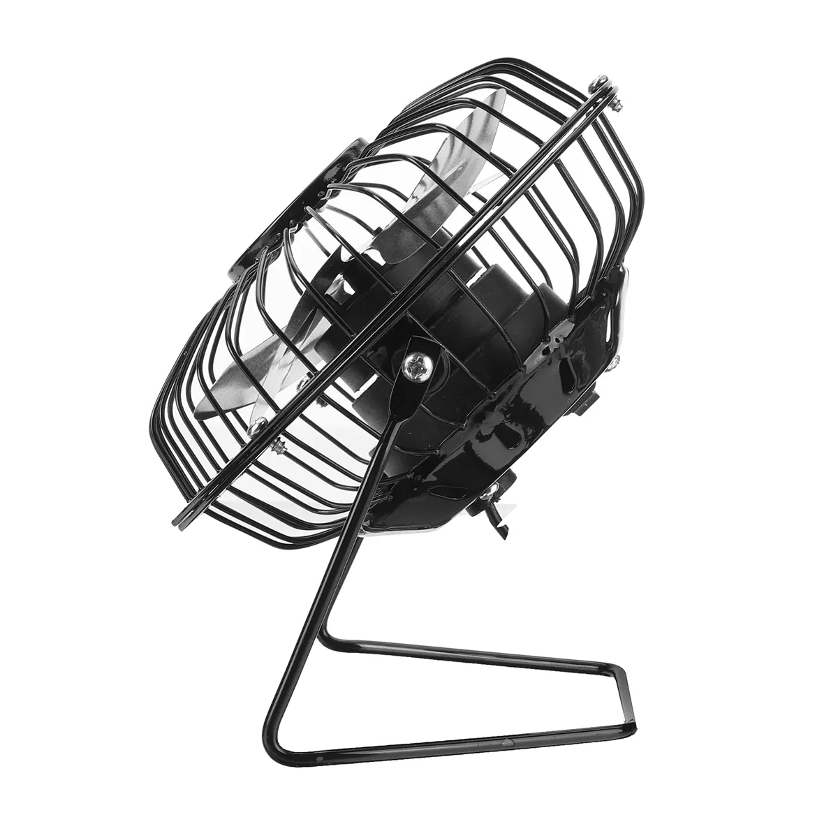 4Inch 5W USB Fan Cooling Conditioning Fan Mini Portable with Solar Panel Outdoor Camping Travel
