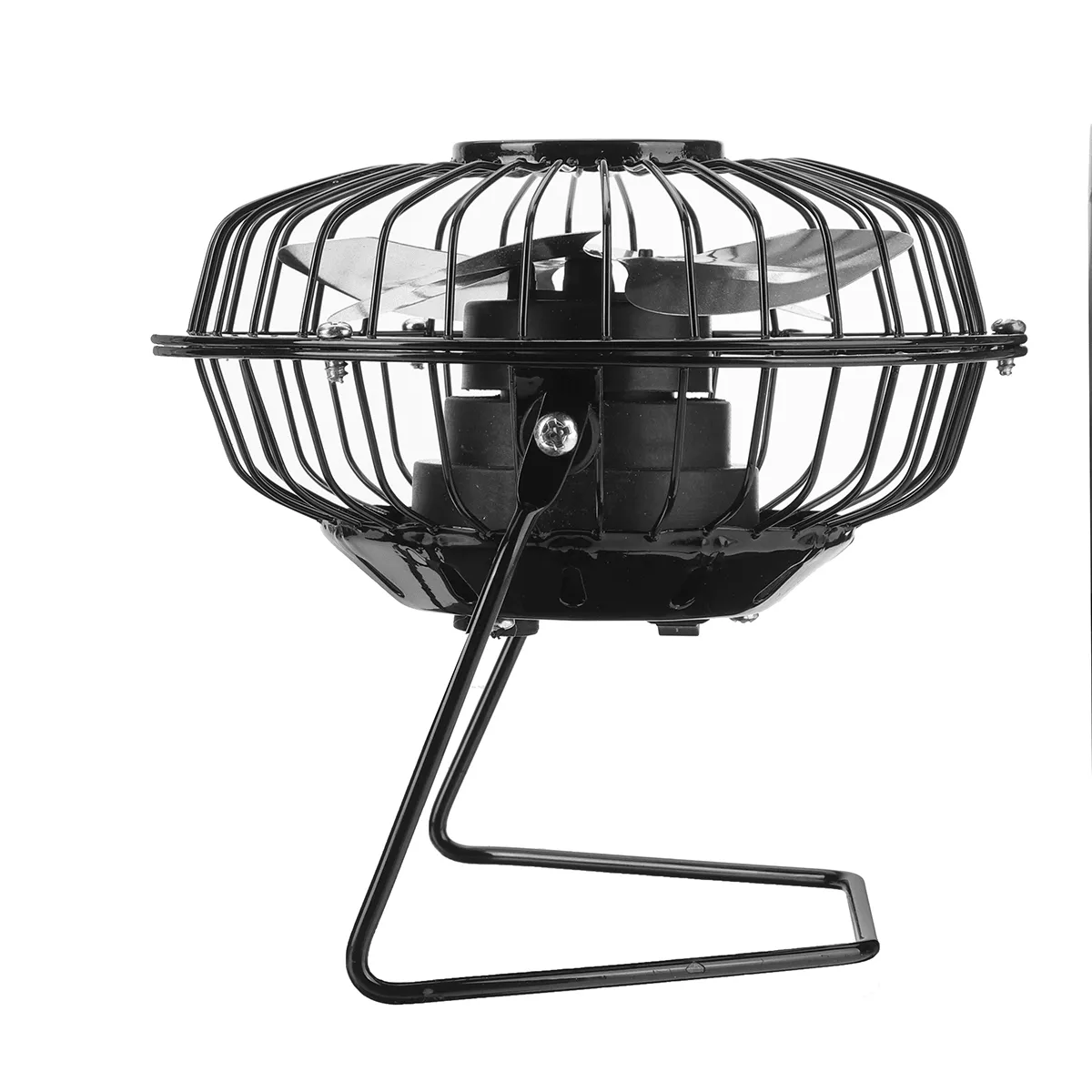 4Inch 5W USB Fan Cooling Conditioning Fan Mini Portable with Solar Panel Outdoor Camping Travel
