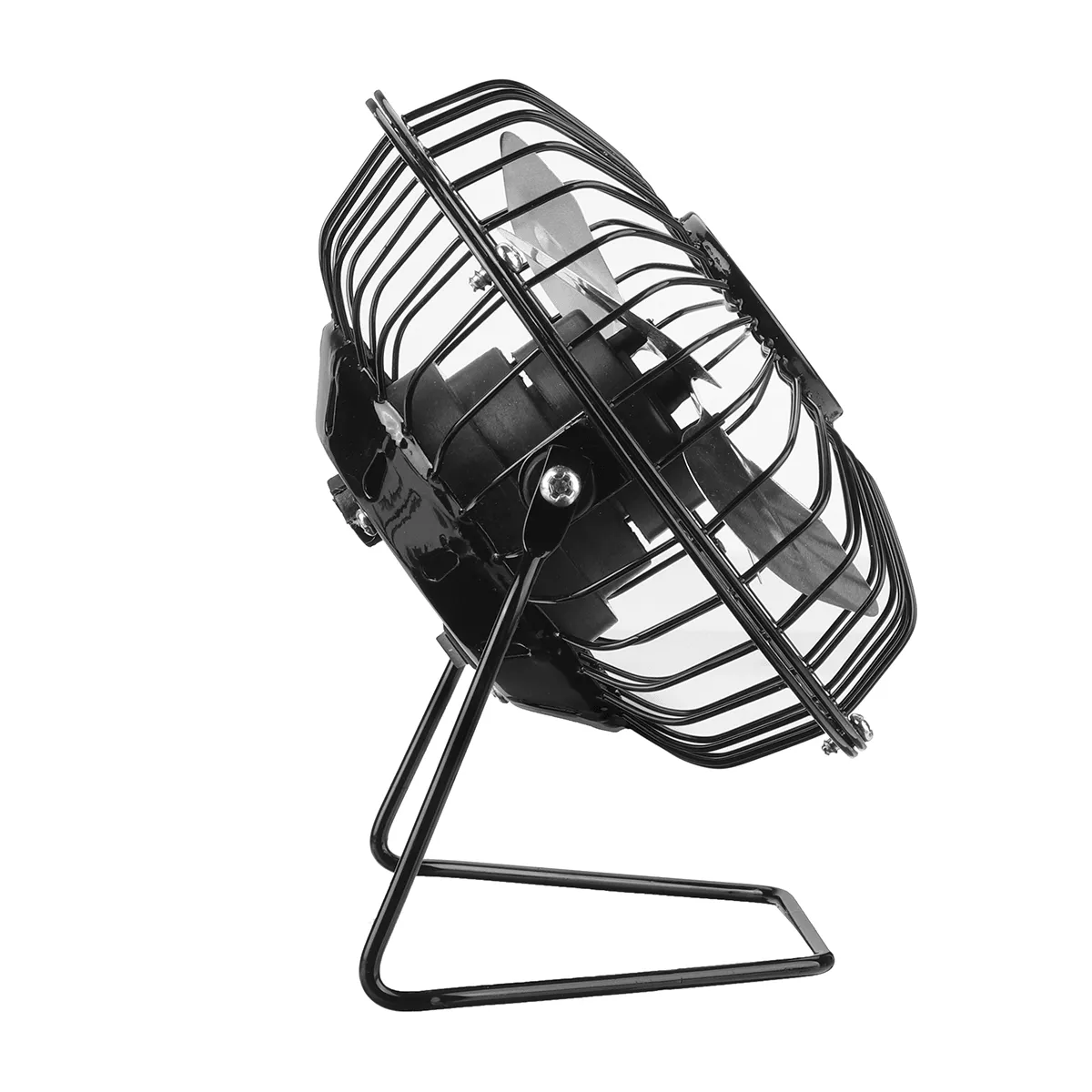 4Inch 5W USB Fan Cooling Conditioning Fan Mini Portable with Solar Panel Outdoor Camping Travel