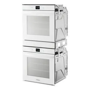 5.8 Cubic Feet 24" Double Wall Oven With Convection - White