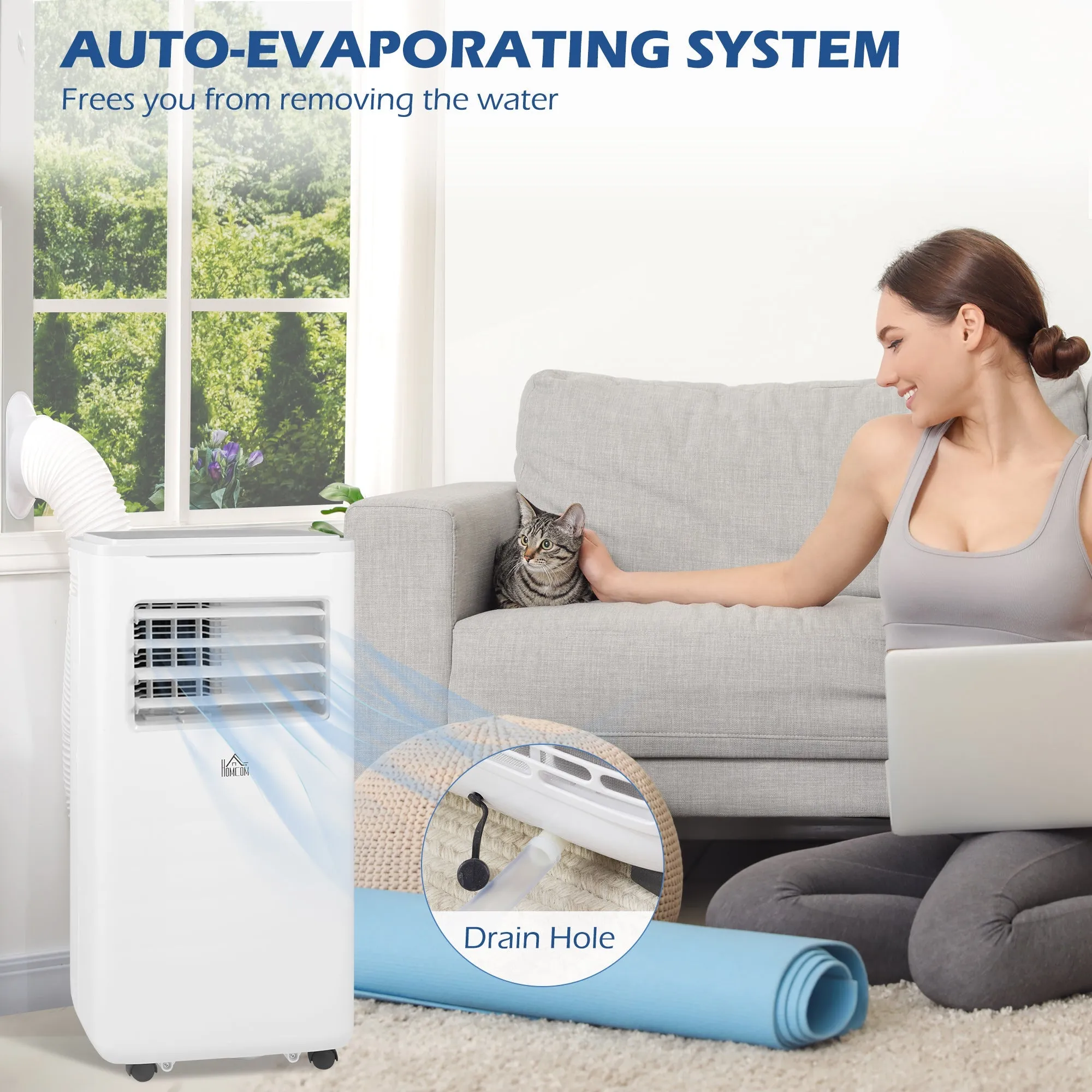 A Rated WiFi 9,000 BTU Portable Dehumindifier With Remote & 24 Hour Timer