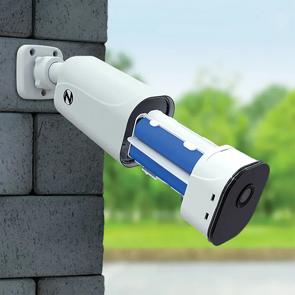 Add On Wire Free Battery 1080p Spotlight Camera with 2-Way Audio - White