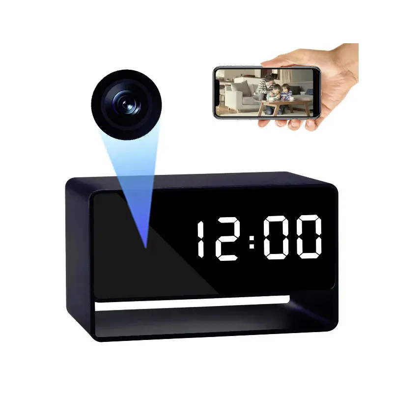 Alarm Clock Home Surveillance Security Camera HD Video CCTV