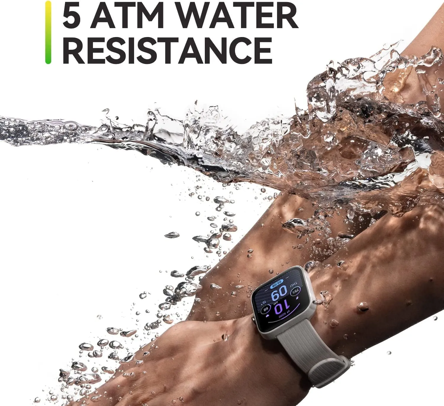 Amazfit Bip 3 Pro Smart Watch: Android & iOS - 4 Satellite Positioning Systems-1.69" Color Display-14-Day Battery Life - 60  Sports Modes-Blood Oxygen Heart Rate Monitor-Water-Resistant, Cream