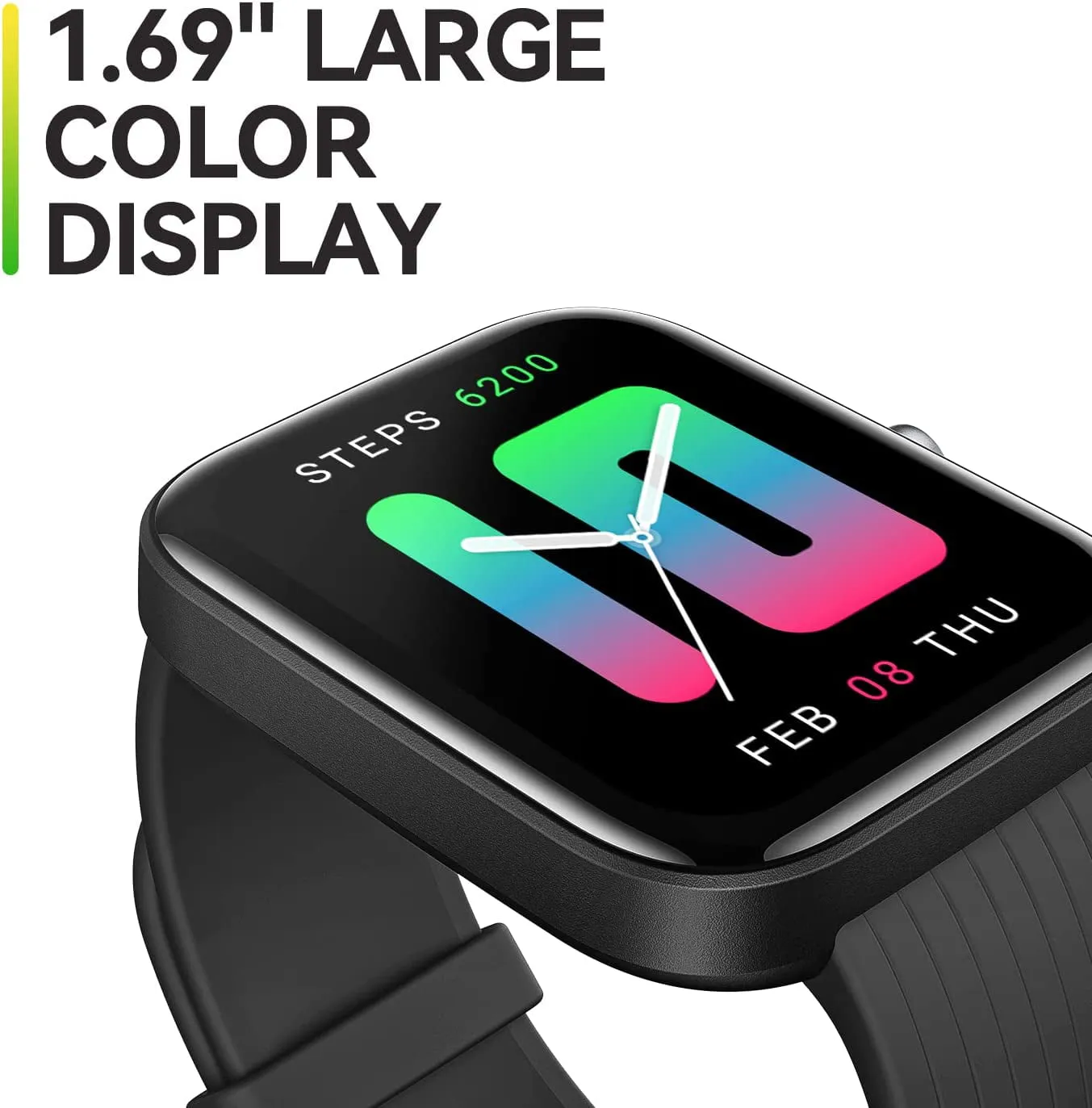 Amazfit Bip 3 Pro Smart Watch: Android & iOS - 4 Satellite Positioning Systems-1.69" Color Display-14-Day Battery Life - 60  Sports Modes-Blood Oxygen Heart Rate Monitor-Water-Resistant, Cream