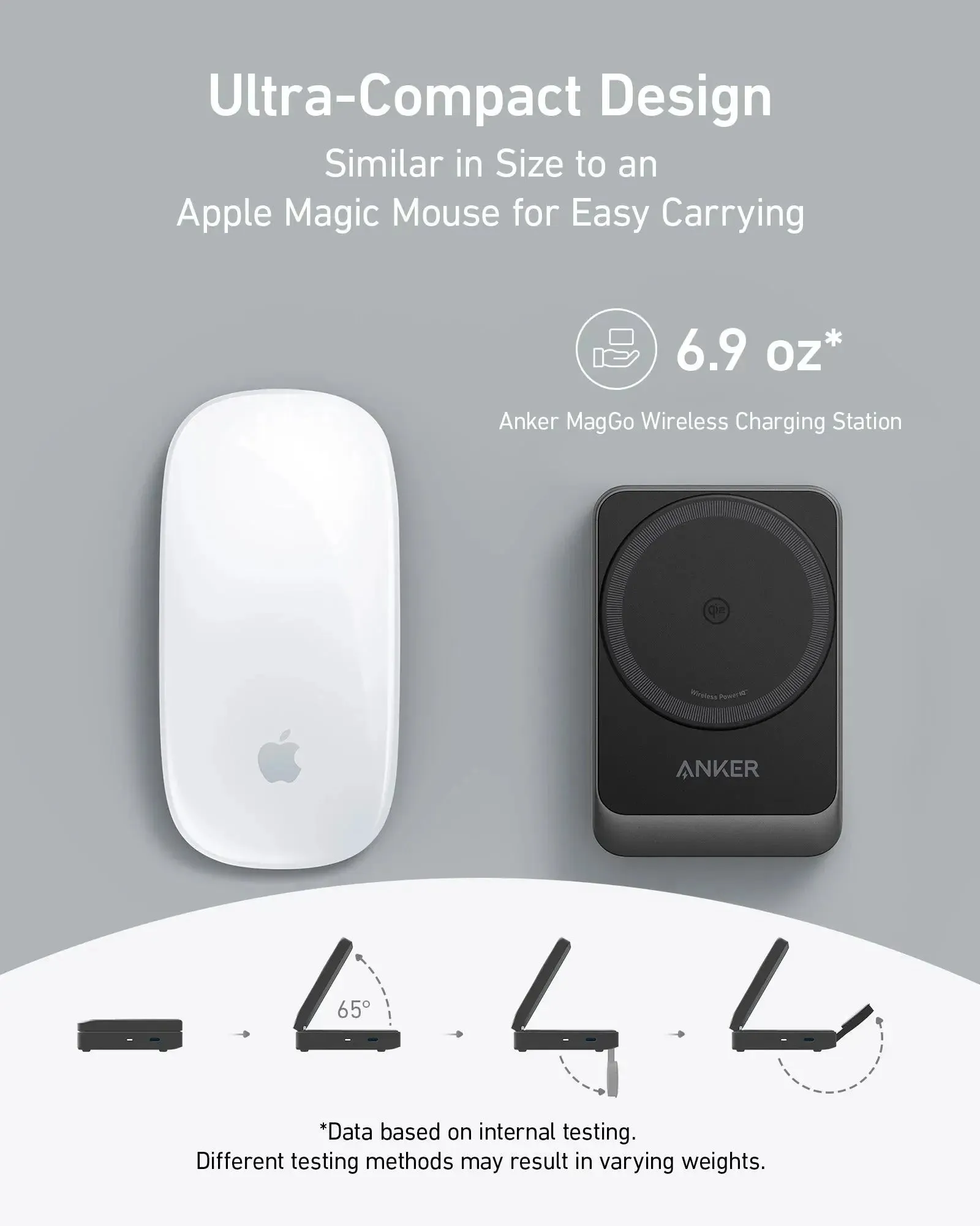 Anker MagGo 15W 3-in-1 Charging Station Qi2 Certified Wireless Charger B2557