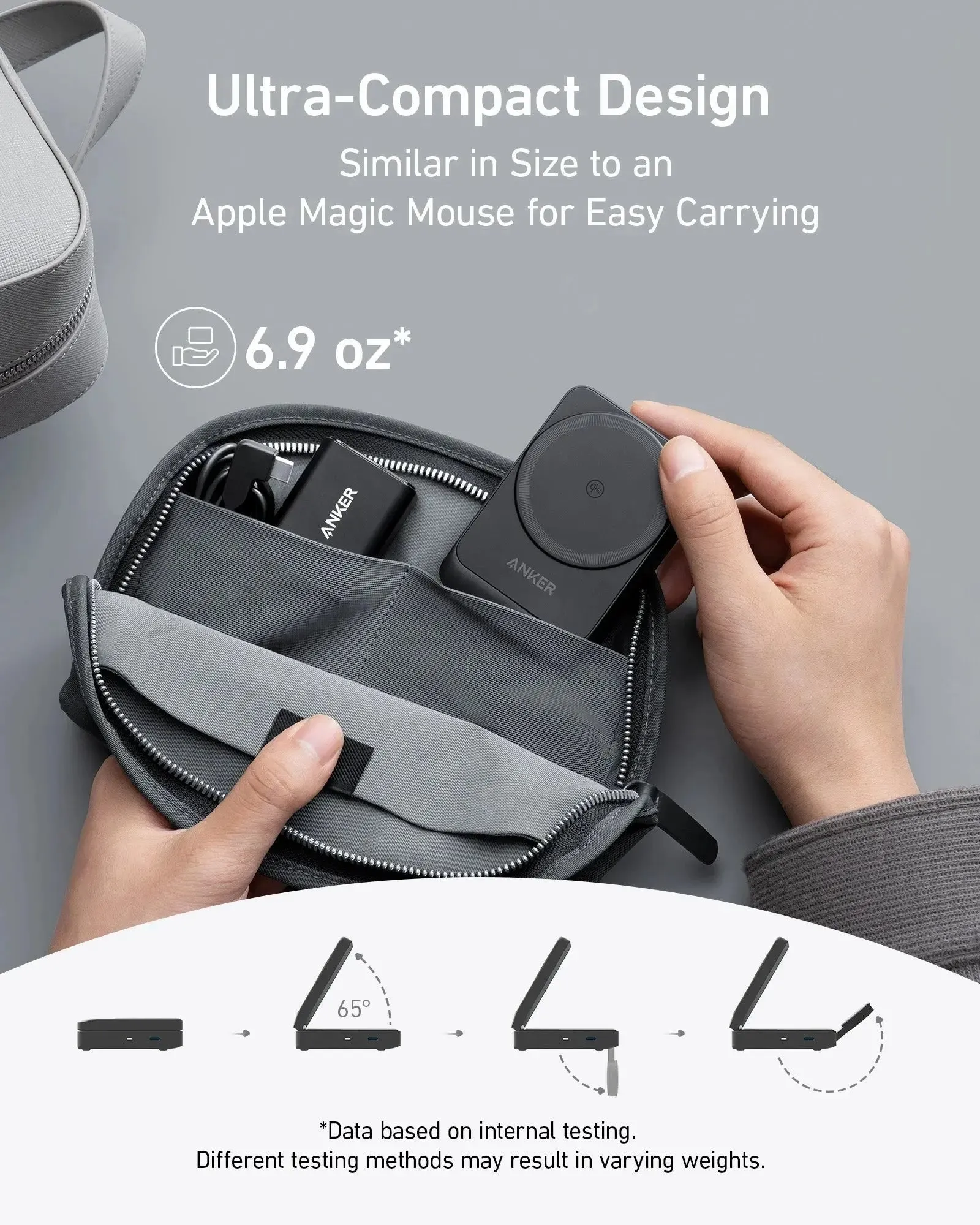 Anker MagGo 15W 3-in-1 Charging Station Qi2 Certified Wireless Charger B2557
