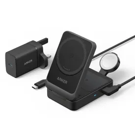 Anker MagGo 15W 3-in-1 Charging Station Qi2 Certified Wireless Charger B2557