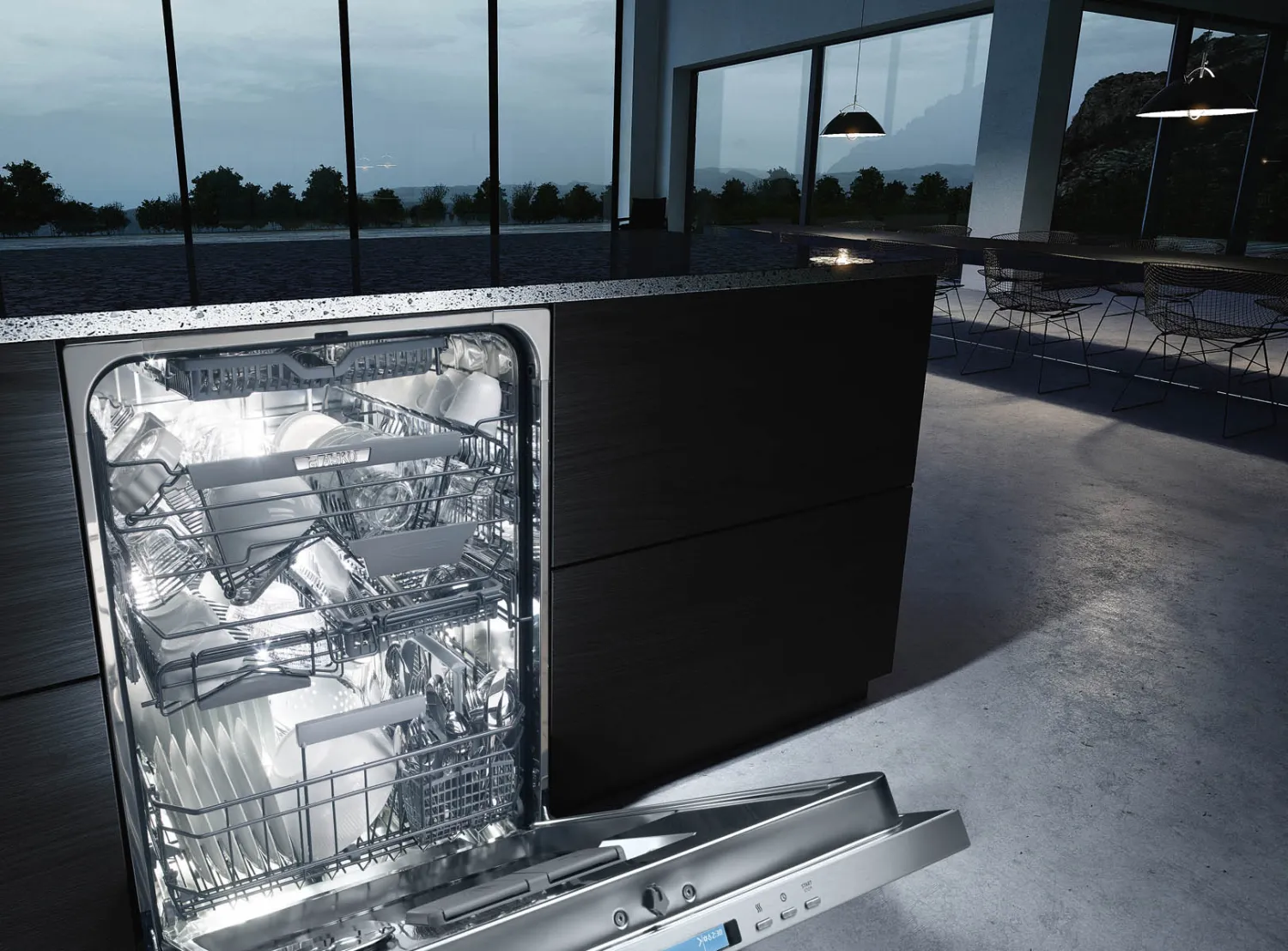 Asko - 42 dBA Built In Dishwasher in Panel Ready - DFI663
