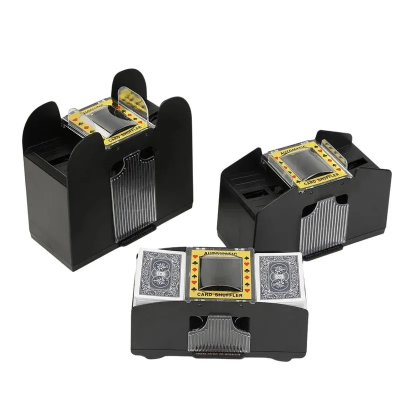 Automatic Playing Card Shuffler – Perfect for 2-6 Decks, Battery-Free Precision for Smooth, Hands-Free Gameplay