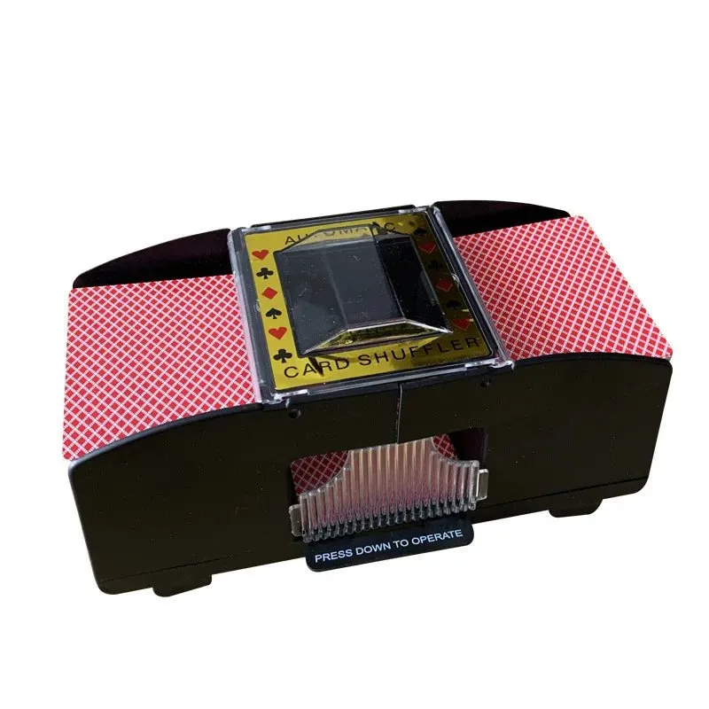 Automatic Playing Card Shuffler – Perfect for 2-6 Decks, Battery-Free Precision for Smooth, Hands-Free Gameplay