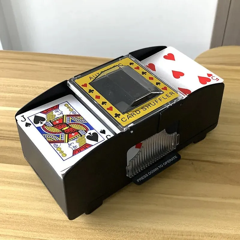 Automatic Playing Card Shuffler – Perfect for 2-6 Decks, Battery-Free Precision for Smooth, Hands-Free Gameplay