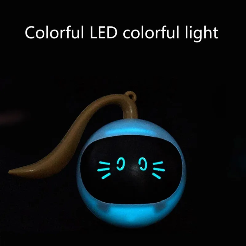 Automatic Smart Cat USB Interactive Electric Jumping Ball Self Rotating