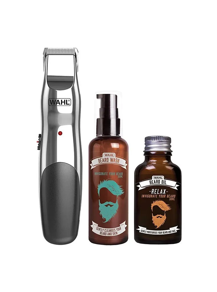 Beard Trimmer, Beard Oil & Beard Wash Grooming Kit