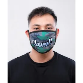 Black Pyramid Monster Bite Face Mask Olive Camo