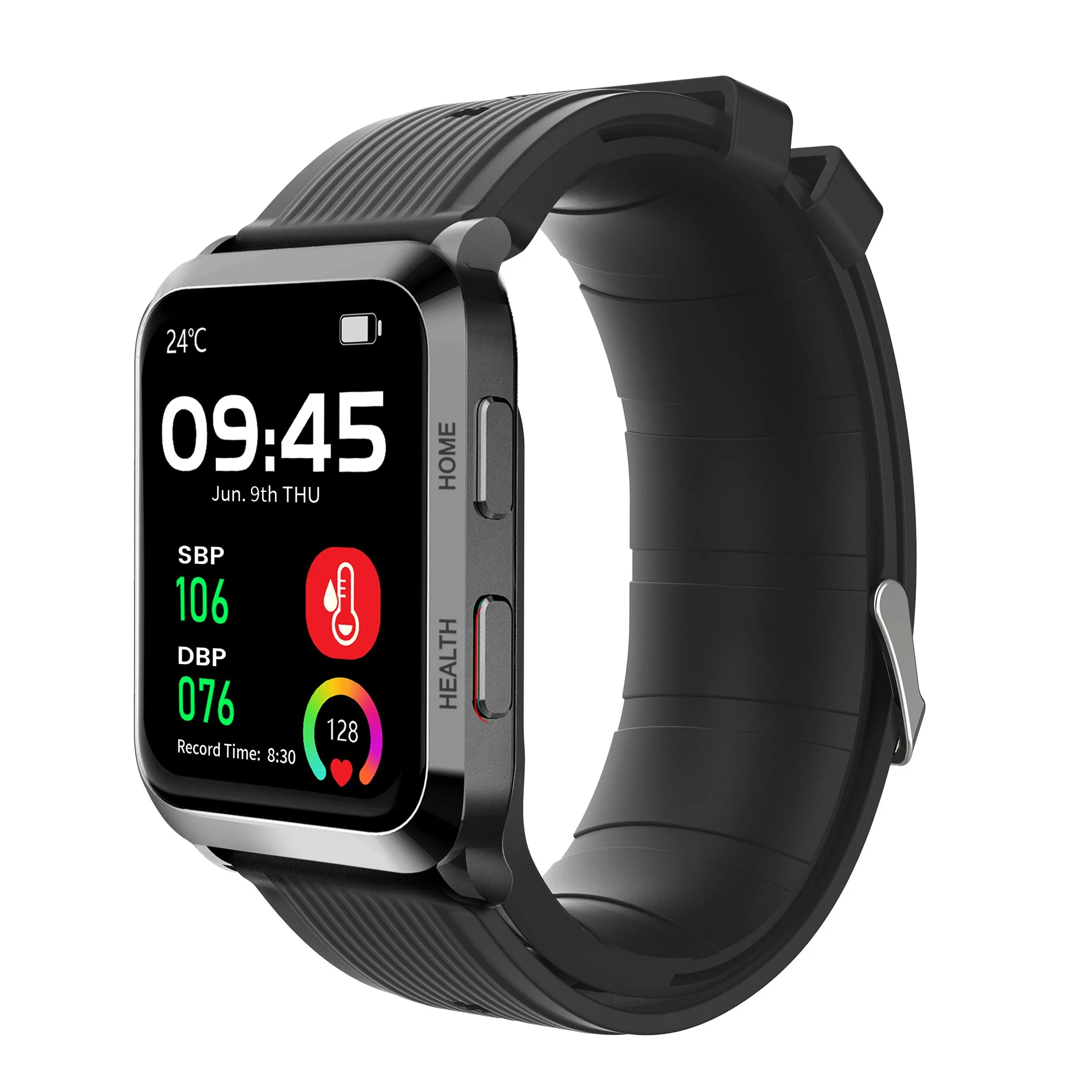 BP Doctor Med 7.4.0  Rectangular Dial Wearable Blood Pressure Smartwatch