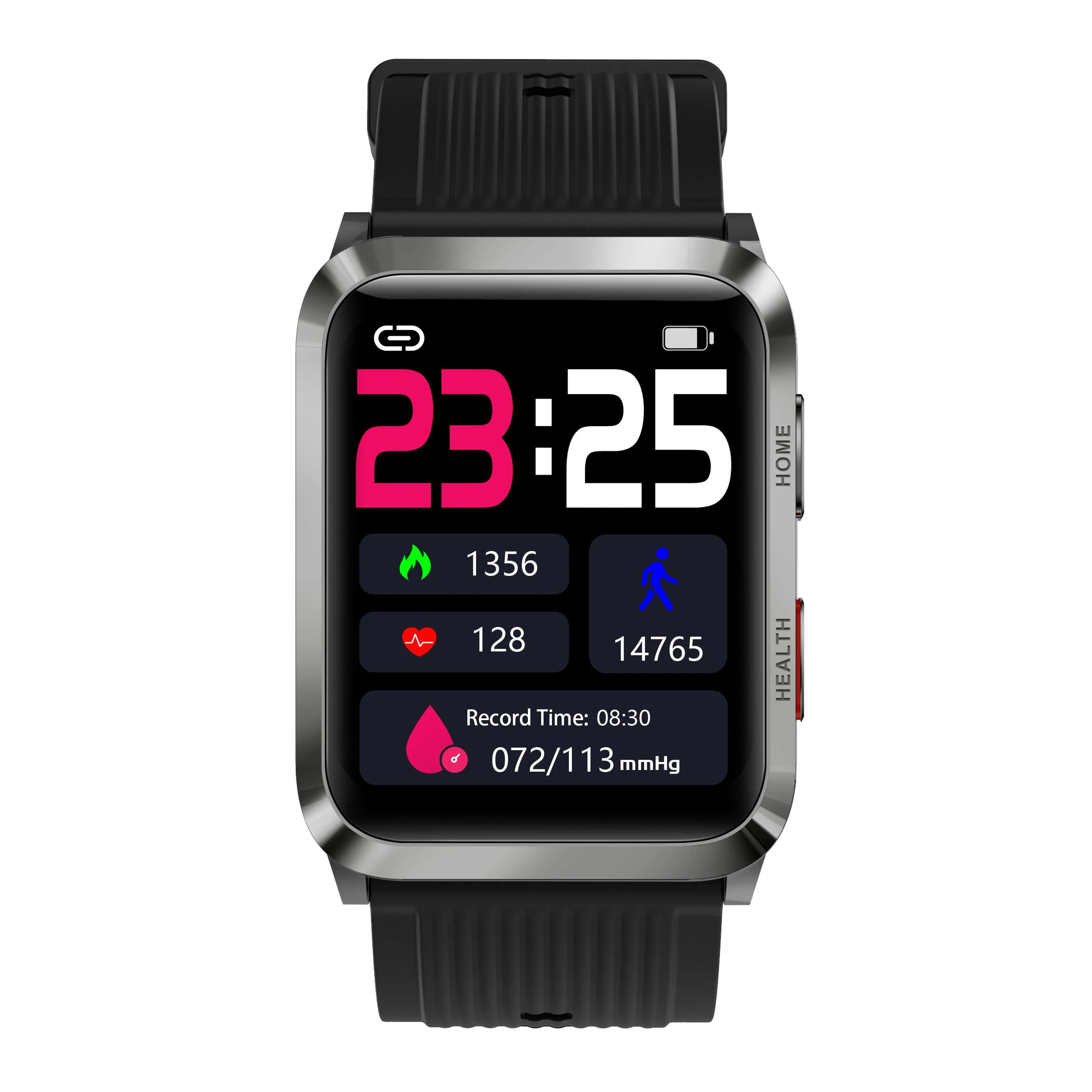 BP Doctor Med 7.4.0  Rectangular Dial Wearable Blood Pressure Smartwatch