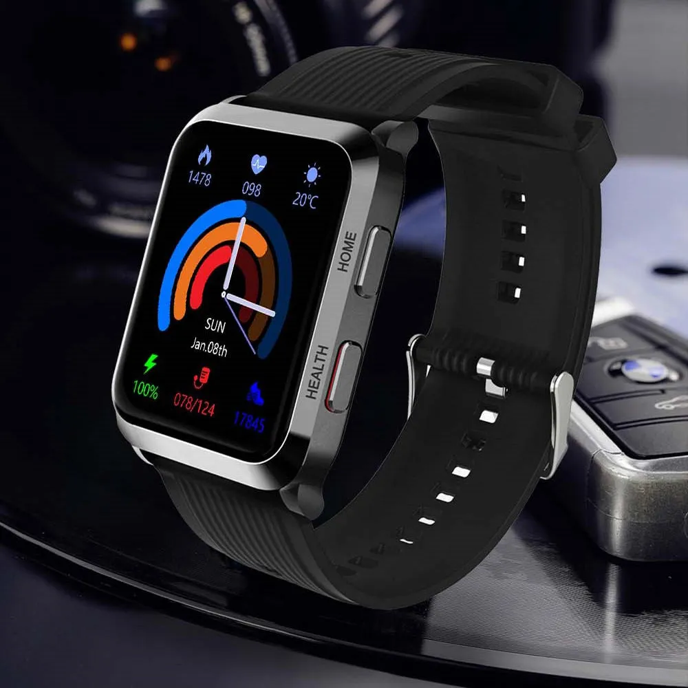 BP Doctor Med 7.4.0  Rectangular Dial Wearable Blood Pressure Smartwatch