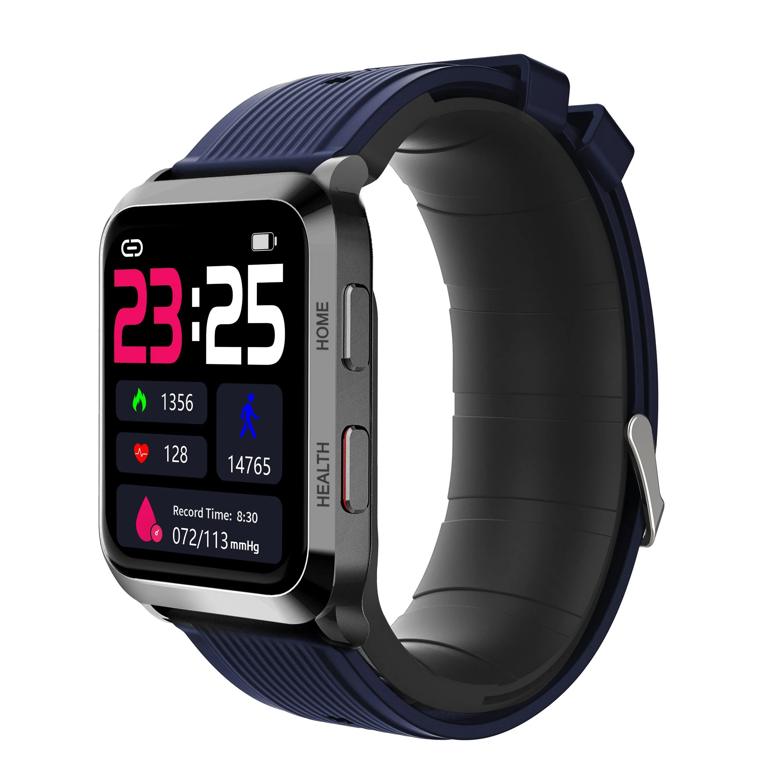 BP Doctor Med 7.4.0  Rectangular Dial Wearable Blood Pressure Smartwatch