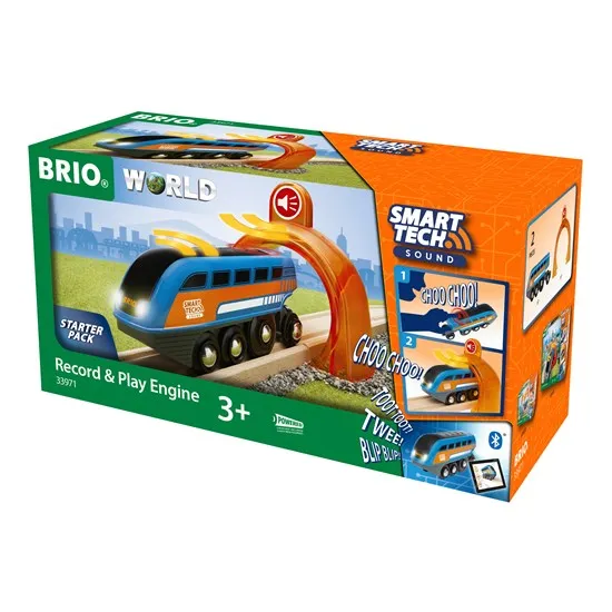 BRIO Smart Tech Record & Play Engine With Sound And Light Toy Train 3yrs 