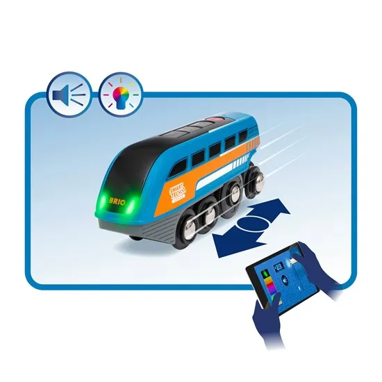 BRIO Smart Tech Record & Play Engine With Sound And Light Toy Train 3yrs 