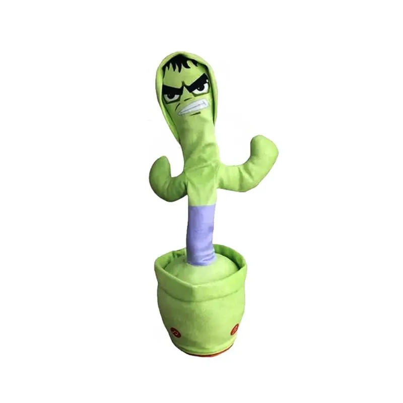 Bumtum Dancing Singing Hulk Theme Character Toy, Wriggle & Singing for Babies & Kids, Plush Musical Electronic Toys, Voice Recording Repeats(Bright Green), 1 Count
