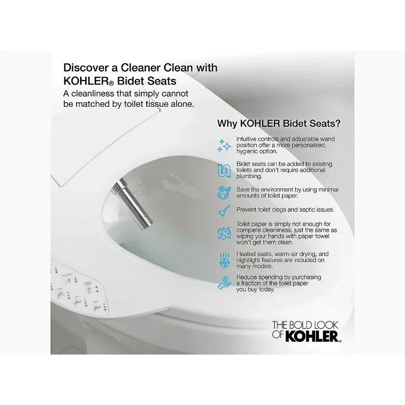 C3-155 Elongated Electronic Bidet Seat in Biscuit