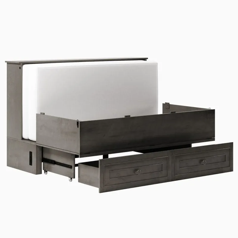 Cecer Multifunctional Murphy Bed Cabinet with USB Charging Station