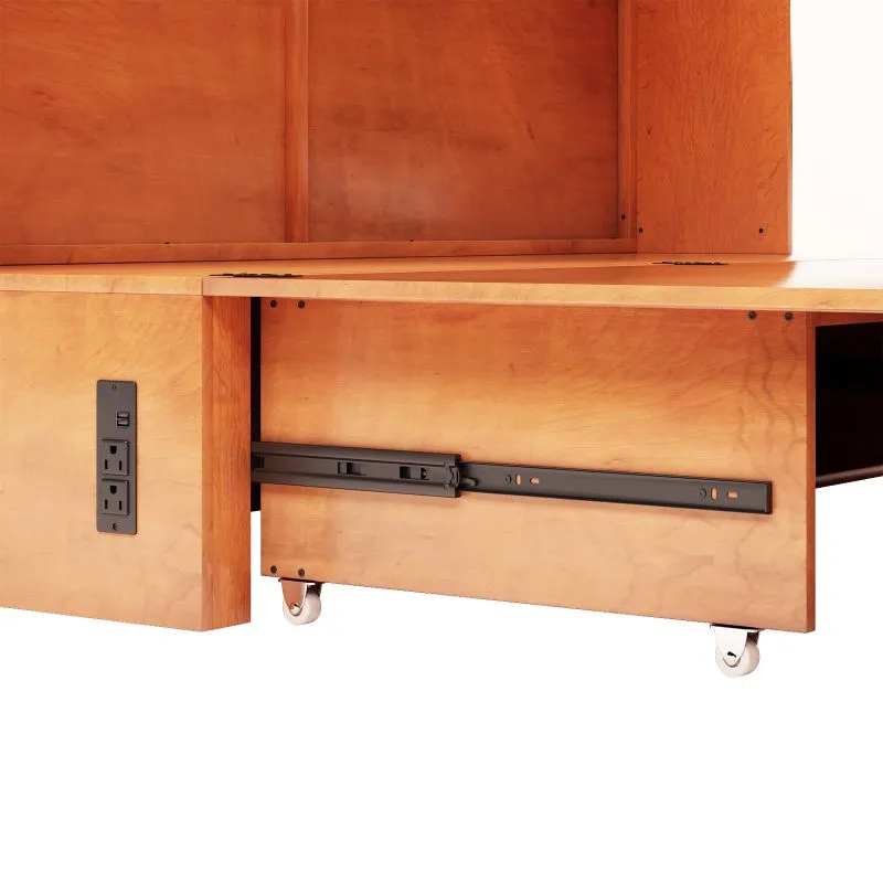 Cecer Multifunctional Murphy Bed Cabinet with USB Charging Station