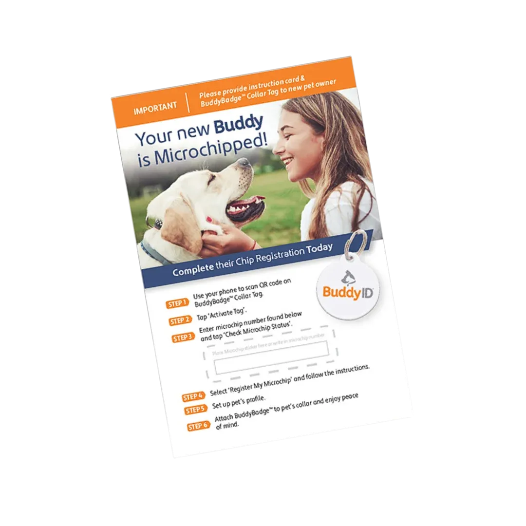 Complete Bundle: Microchip Complete Protection System with Pocket Hero Reader and Silent Collar Tag by BuddyID
