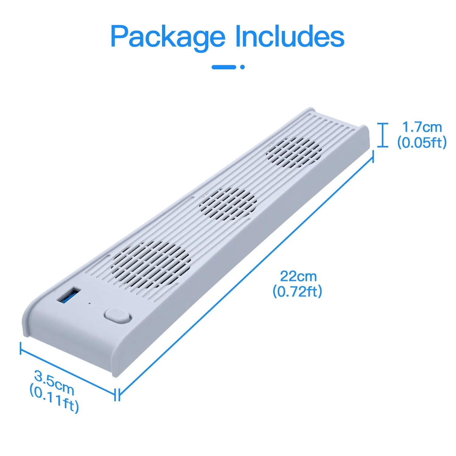Cooling Stand Vertical Stand for PS5 DE/UHD with 3 Cooling Fan-White