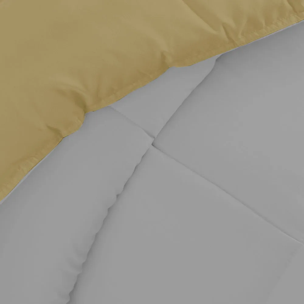 Cotton Home Adult 3-piece Set Reversible Comforter Grey