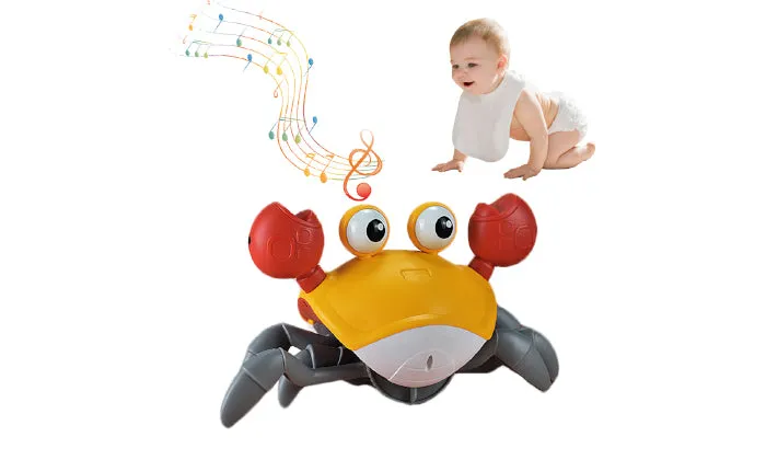 Crawling Crab Toy With Music & Light Tummy Time