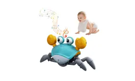 Crawling Crab Toy With Music & Light Tummy Time