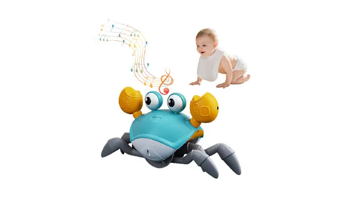 Crawling Crab Toy With Music & Light Tummy Time