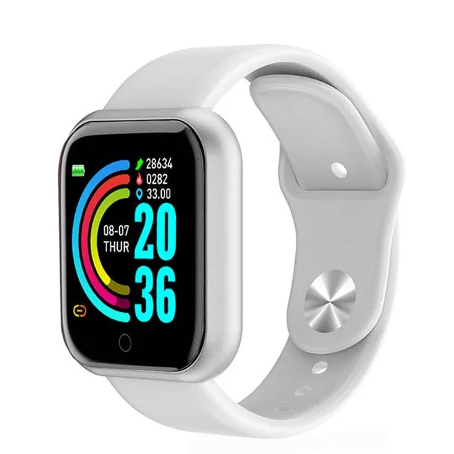 D20 Smart Watch Waterproof Bluetooth Blood Pressure Fitness Tracker Heart Rate Monitor Smartwatch For Apple IOS Android