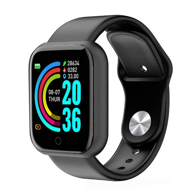 D20 Smart Watch Waterproof Bluetooth Blood Pressure Fitness Tracker Heart Rate Monitor Smartwatch For Apple IOS Android
