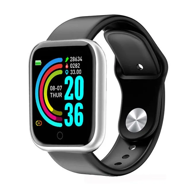 D20 Smart Watch Waterproof Bluetooth Blood Pressure Fitness Tracker Heart Rate Monitor Smartwatch For Apple IOS Android