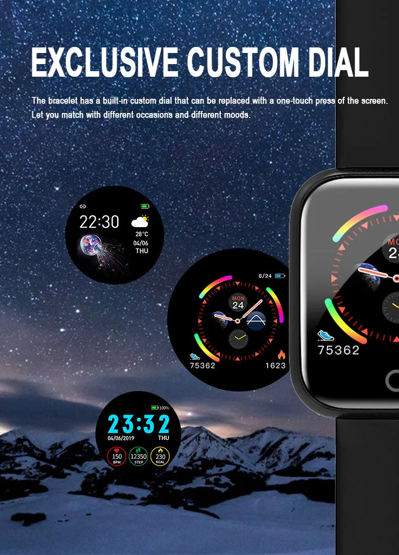 D21 New Smart Watch Women Men Heart Rate Monitor Fitness Tracker Bracelet Blood Pressure Bluetooth SmartWatch For IOS Andriod