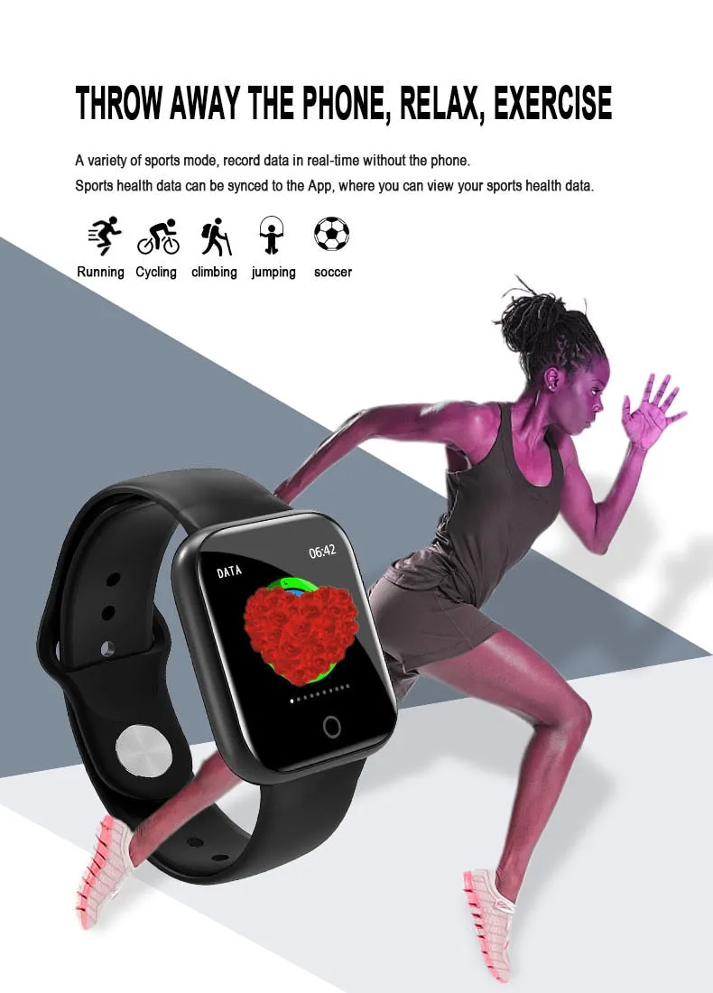 D21 New Smart Watch Women Men Heart Rate Monitor Fitness Tracker Bracelet Blood Pressure Bluetooth SmartWatch For IOS Andriod