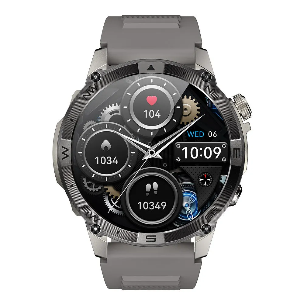 Dateoy Rugged Explorer – AMOLED Display, Built-in GPS,Compass Altitude, & Multidimensional Health Management