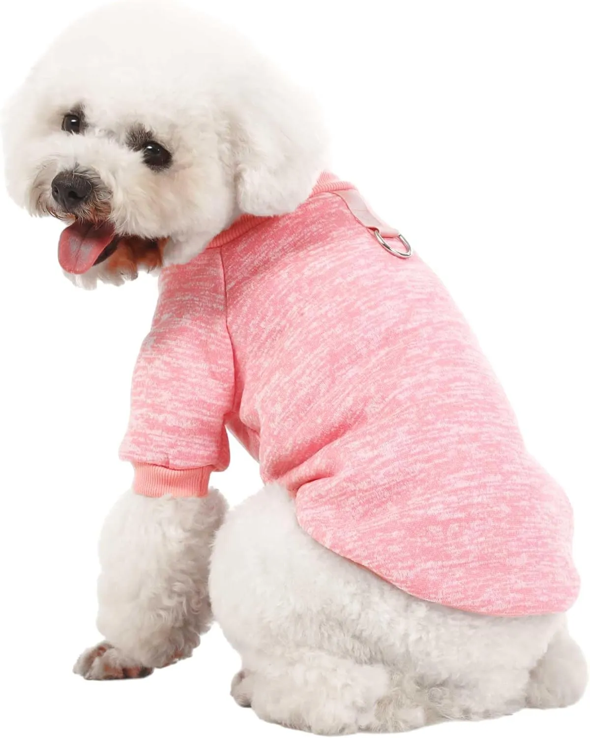Dog Sweater, Dog Sweaters for Small Dogs, 2, 3 Pack Warm Soft Pet Clothes for Puppy, Medium Large Cat, Dogs Girl or Boy, Dog Shirt for Winter Christmas (Buckle Pink Purple HotPink, Small)
